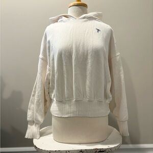 Aerie Cream Hooded Sweatshirt